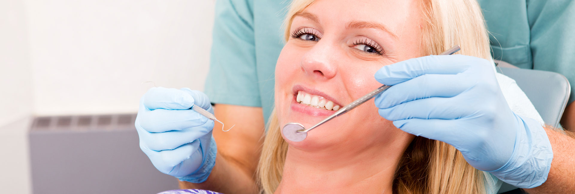 A Woman Having a Dental Check-Up